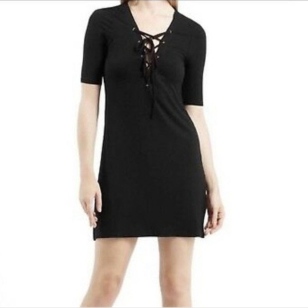 Top Shop Ribbed Casual Black Lace up size 2